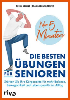 Book cover with an illustration of a senior man exercising.
