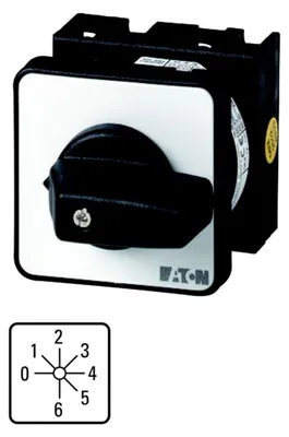 Immagine prodotto di Eaton Steuerschalter 6.5 kW 6 A Schalterstellungen 7 Pole 1 (T0-3-8244/E)