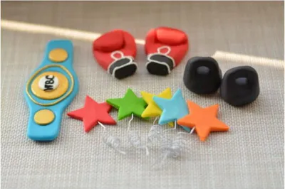 Produktbild von Boxer-Zuckerfiguren-Set - K Dekor