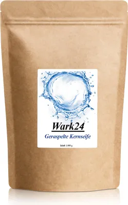 Produktbild von Wark24 geraspelte Kernseife 1kg ohne Farb und Konservierungsstoffe (1er Pack)