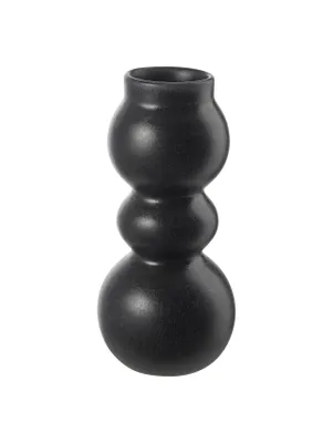 Produktbild von ASA Selection como Vase Black Iron, Blumenvase, Tischvase, Dekovase, Steingut, Schwarz Matt, H 19 cm, 83093174