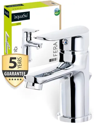Immagine prodotto di Rubinetto per lavabo cromato con ugello a risparmio idrico