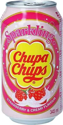 Produktbild von Chupa Chups Sparkling Strawberry & Cream 345ml