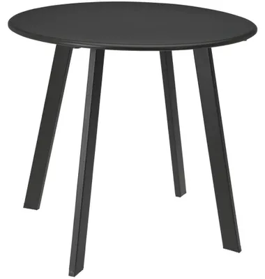 Obrázok produktu pre Balkónový stolík – Okrúhly kovový stolík – 50 x 45 cm – Šedá farba
