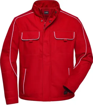 Produktbild von Workwear Softshell Jacket - SOLID - red, Gr. 6XL