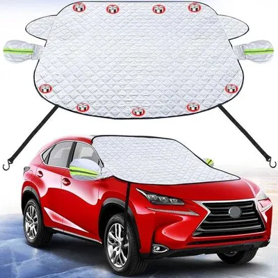 Produktbild von Famanu Auto-Sonnenschutz - Magnetische Windschutzscheibenabdeckung - 165 x 126 cm
