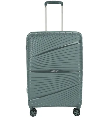 Zdjęcie produktu dla Walizka podróżna HIGHBURY Helios HBY-0175/3-L PP - zielona