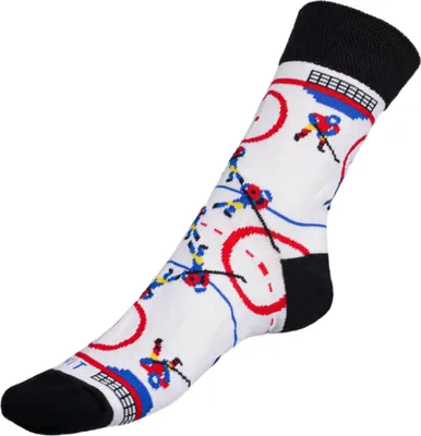 Produktbild von Kinder Socken Hockey - 25-29 - Weiß,Schwarz,Rot