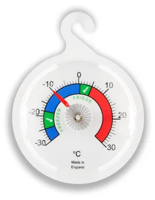 Kühlschrank-/Gefrierthermometer, 65 mm, -30 bis +30 °C, analog