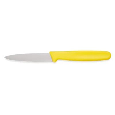 Zdjęcie produktu dla Nóż do obierania HACCP, 17,5 cm, żółty, stal nierdzewna, tworzywo sztuczne