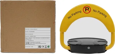 Image de Barrière de parking intelligente, résistante aux intempéries, télécommande, jaune