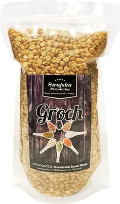GROCH POŁÓWKI ŁUSKANY 1KG SWOJSKA PIWNICZKA