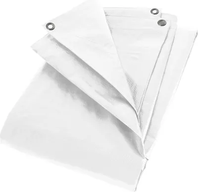 Zdjęcie produktu dla Plandeka tkaninowa 8 x 10 m biała 180 g/m² 450810
