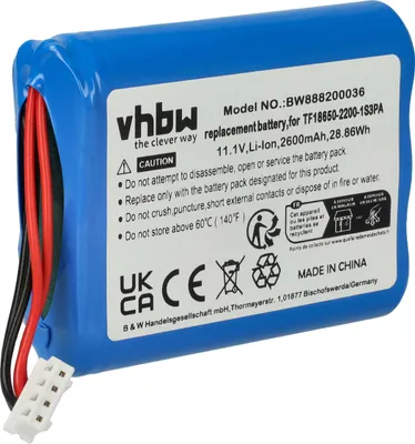 Produktbild von vhbw Akku kompatibel mit Marshall Stockwell Lautsprecher Boxen Speaker (2600 mAh, 11,1 V, Li-Ion)
