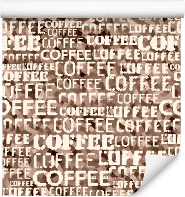 Produktbild von 10m VLIES TAPETE Rolle Esszimmer Kaffee Aufschriften Geometrisch XXL