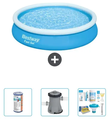 Zdjęcie produktu dla Bestway Fast Set, basen okrągły - 366x76 cm - 4 elementy, model S22656
