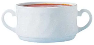 Produktbild von Suppenschalen Essential - weis - D9.5 x 6 cm - Porzellan - Schalen mit Ohren