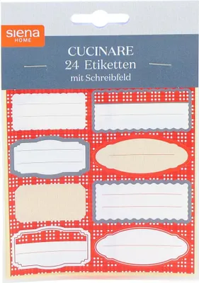 Produktbild von Haftetiketten "Cucinare" 24 Stück selbstklebend