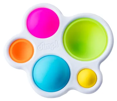 Produktbild von Fat Brain Toy Co. dimpl, 0,8 Jahr(e), ABS, Silikon, Blau, Grün, Orange, Pink, Weiß, Gelb
