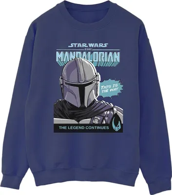 Produktbild von Star Wars The Mandalorian - Sweatshirt für Herren BI46552 (XXL) (Marineblau)