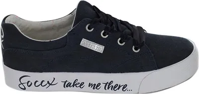 Produktbild von SOCCX Damen Turnschuhe navy blau Stoff leicht 36