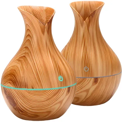 Produktbild von Zvlhčovač vzduchu Difuzér Aroma Ultrazvukový LED olejový difuzér Vonná lampa Aromaterapia miestnosti Kancelária Joga Pure Aroma svetlé drevo Retoo