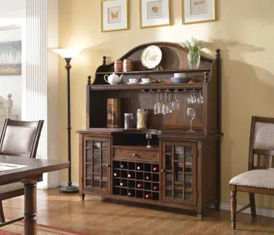 Image de Buffet campagnard Vitrine Commode Armoire à vin Étagère Armoires