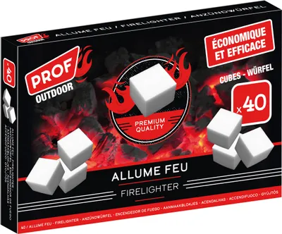 Produktbild von POLYFLAME EUROPE 40 Würfel für Ökonomisches Feuer