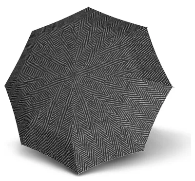 Produktbild von Knirps Taschenregenschirm Regenschirm Timber Fashion Duomatic Charleston schwarz