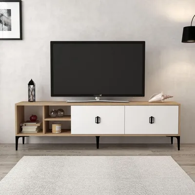 Productafbeelding van Skye Decor, TV-standaard van hoge kwaliteit (3 delen), Sapphire Oak, 180 cm | 100% melamine