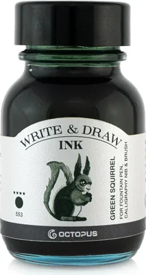 Produktbild von Write and Draw Ink 553 Green Squirrel, Schreib- und Zeichentusche, 50 ml