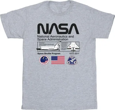 Produktbild von NASA - "Space Admin" T-Shirt für Herren BI52273 (XXL) (Grau)
