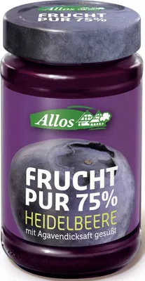 Obrázok produktu pre Allos 384330, Čučoriedka, 250 g, Nádoba, Nemecko, 457 kJ, 108 kcal