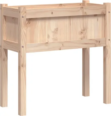 Produktbild von vidaXL Pflanzkübel mit Füßen 70x31x70 cm Massivholz Kiefer