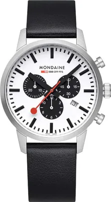 Produktbild von Mondaine MSD.41410.LBV Herrenuhr SBB Neo Chronograph 41mm 5ATM