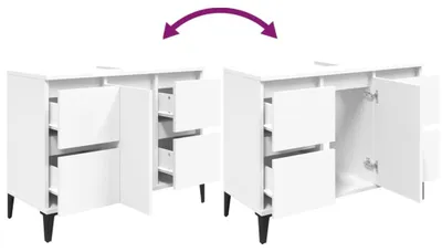 Zdjęcie produktu dla Szafka pod umywalkę do łazienki - szafka na umywalkę - szafka łazienkowa - szafka do przechowywania - szafka pod umywalkę