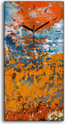Produktbild von Wanduhr Uhr Wandbild Leinwand Geräuschlos 30x60 Malerei Abstrakte Kunst - schwarze Hände