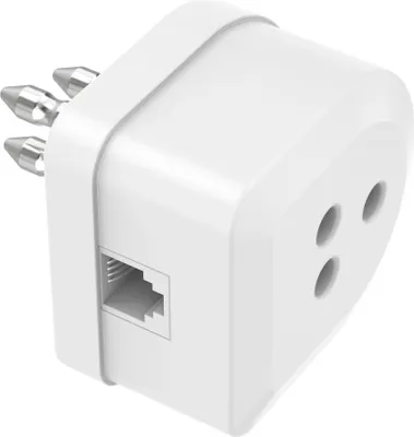 Immagine prodotto di Hama Adattatore telefonico spina tripolare / presa tripolare e presa jack 6p4c
