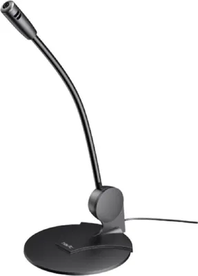 Immagine prodotto di HAVIT H207D microfono per computer con cavo jack 3,5 mm per conferenze online, videochiamate, streaming Nero