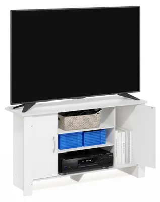 TV-Ständer Entertainment-Center, Weiß, 57,91x34,29x14,21 cm