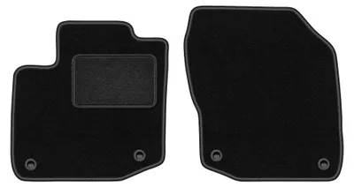 Produktbild von Velours-Fußmatten Vorne für Honda Civic IX 2011-2016 (Kombi) – 2-tlg, Schwarz, passgenau – Wielganizator LUX