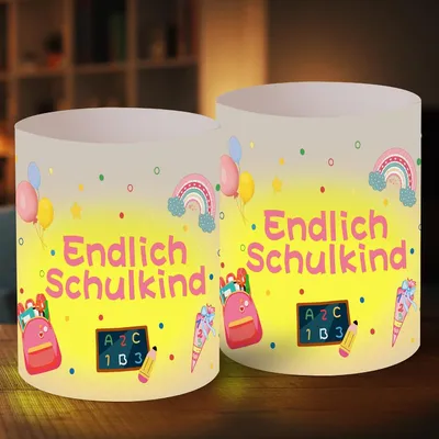 Image de 12 bougies décoratives pour table, thème "première rentrée scolaire", pour filles, décoration pour la première rentrée scolaire pour filles, bougies décoratives pour table