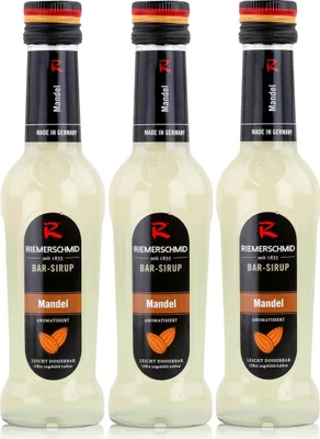 Produktbild von Riemerschmid Bar-Sirup Mandel 0,25L - Cocktails Milchshakes (3er Pack)