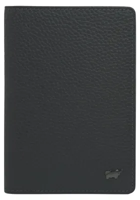 Image de Sac de toilette et étui de voyage THEO, étui de passeport de voyage RFID, 4 compartiments pour cartes, gris, pour hommes, en cuir