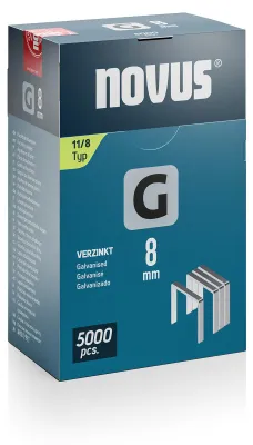 Productafbeelding van novus 042-0766 novus Tackerklammern Flachdraht 11/8, 5.000 St.
