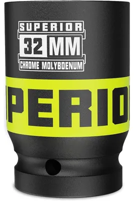 Image de Clé à chocs de 3/4 de pouce (32 mm), profondeur de 100 mm, en acier chromevanadium