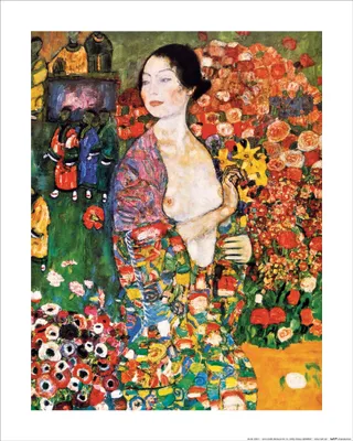 Produktbild von Gustav Klimt Kunstdruck Bild - Die Tänzerin, 1916 (50 x 40 cm)