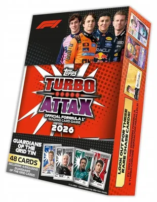 Produktbild von Topps Turbo Attax Formula 1 2026 Mega Tin F1 CARD SET TIN