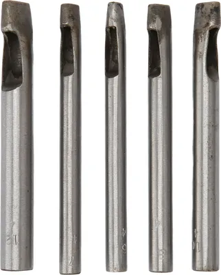 Produktbild von 5pcs Oval Form Leder Loch Loch Punch 6x4mm 7x4mm 8x4mm 10 x 4 mm 12 x 4 mm hohe Härte Stahlwerkzeug für Gummi -Leinwand