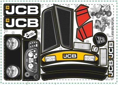 Zdjęcie produktu dla Rolly Toys Aufkleber JCB Dumper